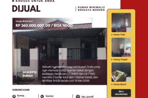 Dijual Rumah – Komplek Perumahan Buana Impian II, Tembesi